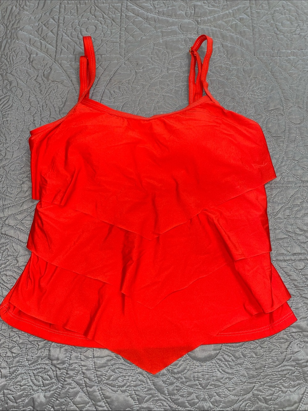 *3 for $10* Alex Marie orange-Red Swim Top 12